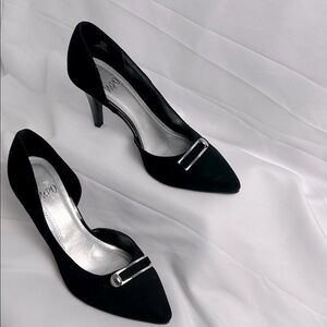 Impo Black Heels‎ with Silver Accent size 8